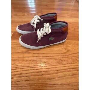 Lacoste Kids Purple High Top Sneakers Kids Size 1.5
